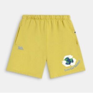 Madhappy - Earth Day Fleece Sweat Shorts Yellow - XS NWT